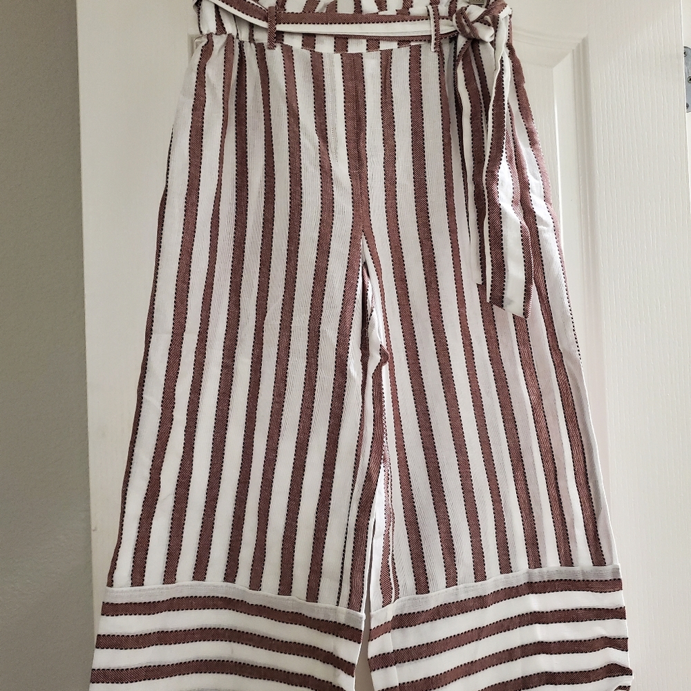 Wide leg crop pants